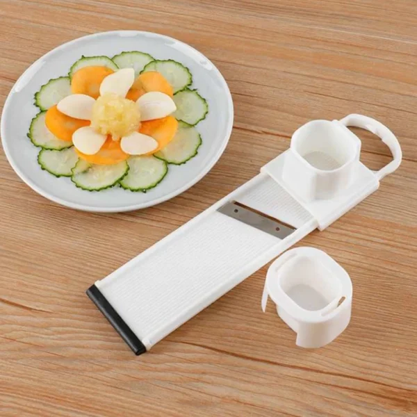 2 In 1 Ginger Garlic Cutter Slicer Manual Slicing Grinding Lazy Double-Sided Vegetable Cutting Chopper Home Kitchen Gadgets